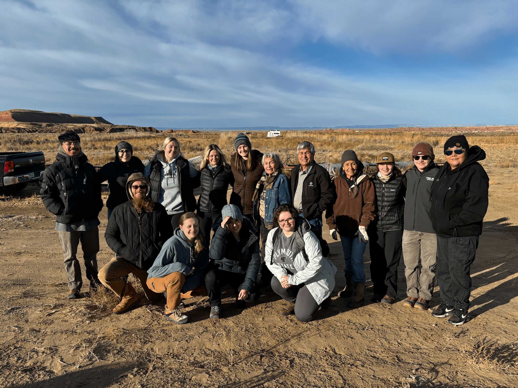 Nursing students on service learning trip