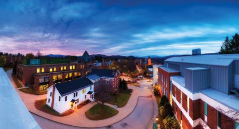 Campus at night