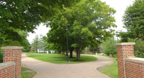 Plymouth campus courtyard