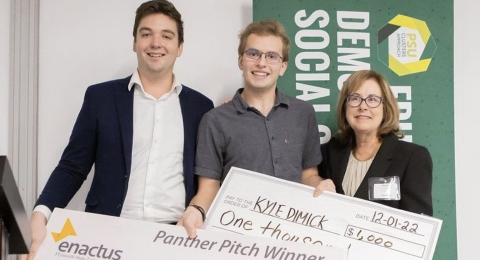 Kyle Dimick ’24 winning top national marketing award
