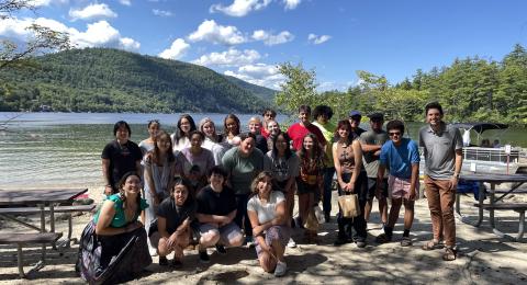 Diversity scholars at a lake