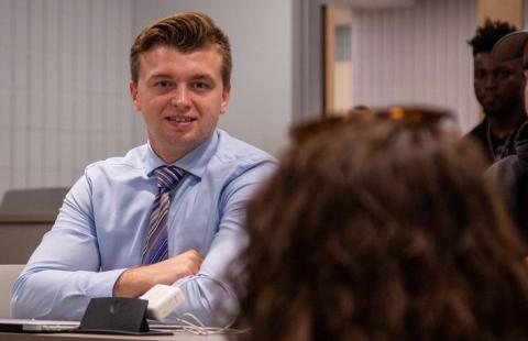 A man at the luncheon