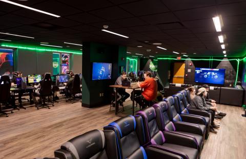 The eSports lounge at Plymouth State University