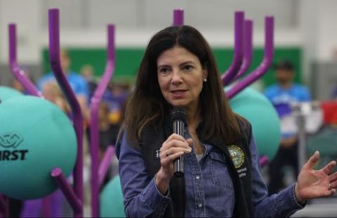 Governor Kelly Ayotte attendeding the Governor’s Cup opening ceremony