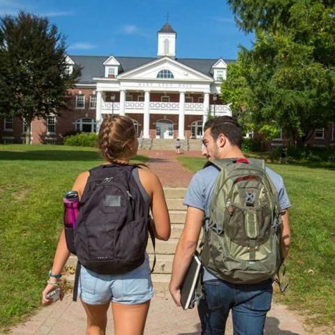 Students on Plymouth Campus