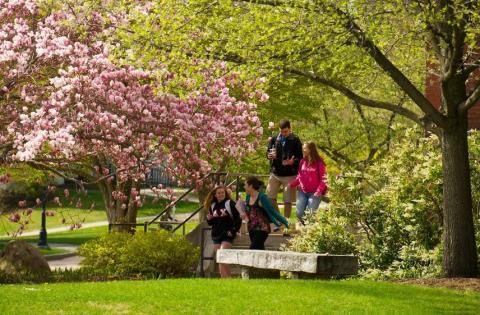 Students on Plymouth Campus