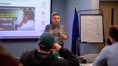 A professor speaks about the MBA program
