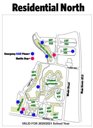 Residential north parking map
