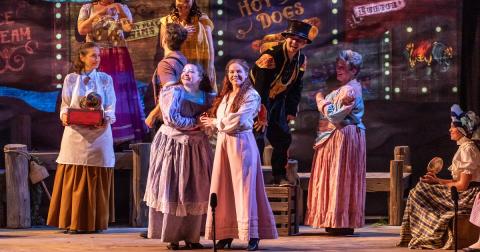 Show stage with actors