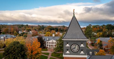Campus view in the fall