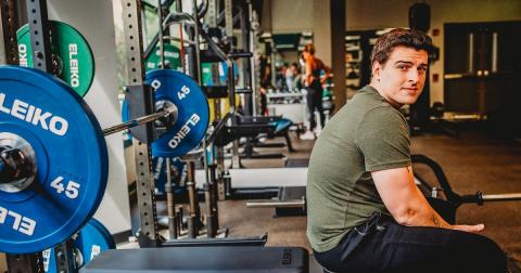 Eamonn O’Connell ’23G is a member of Plymouth State University’s inaugural master of science in applied exercise physiology and human performance program.
