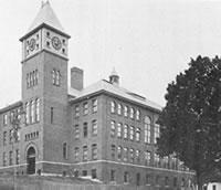 historical image of Plymouth campus building