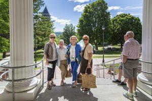 Alumni on campus