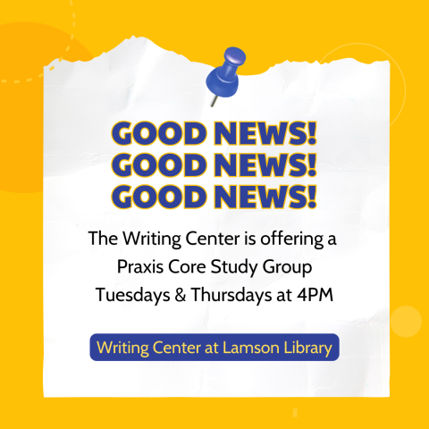 Praxis Core Study Group Announcement