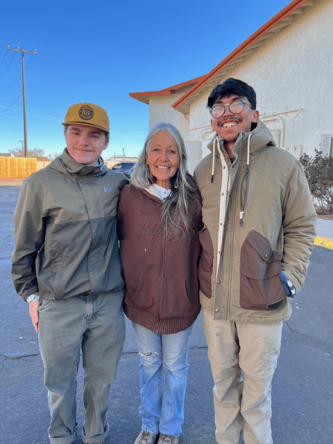 Nursing students with Navajo guide