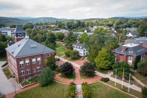 Aerial view of PSU campus