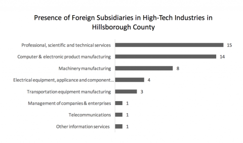 foreign subsidiaries in high tech industry in hillsborough