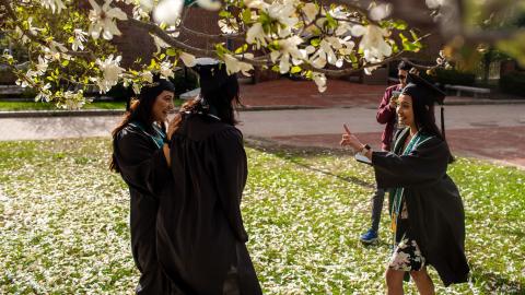 Plymouth students at Commencement