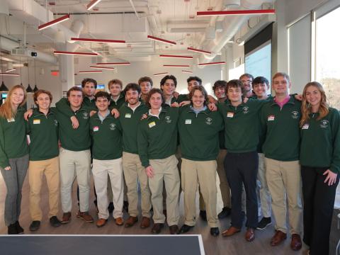 PSU Sales Institute Group Photo Green Sweaters