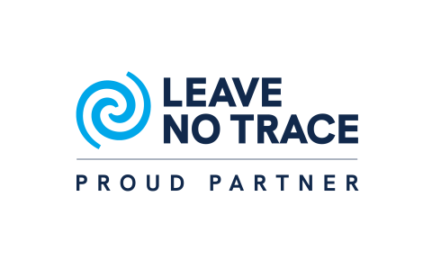Logo that reads "Leave No Trace" proud partner
