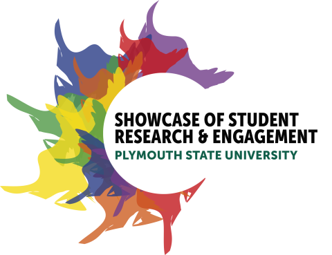 A rainbow-colored logo that reads "Showcase of Student Research & Engagement Plymouth State University"